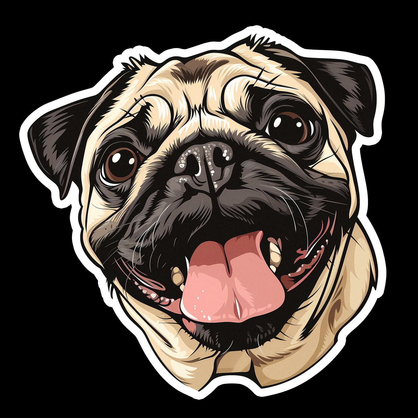 Cartoon Pug