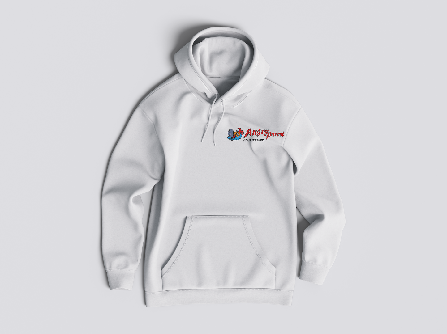 Angry Parrot Fabrications Hoodie - Redline Graphics UK