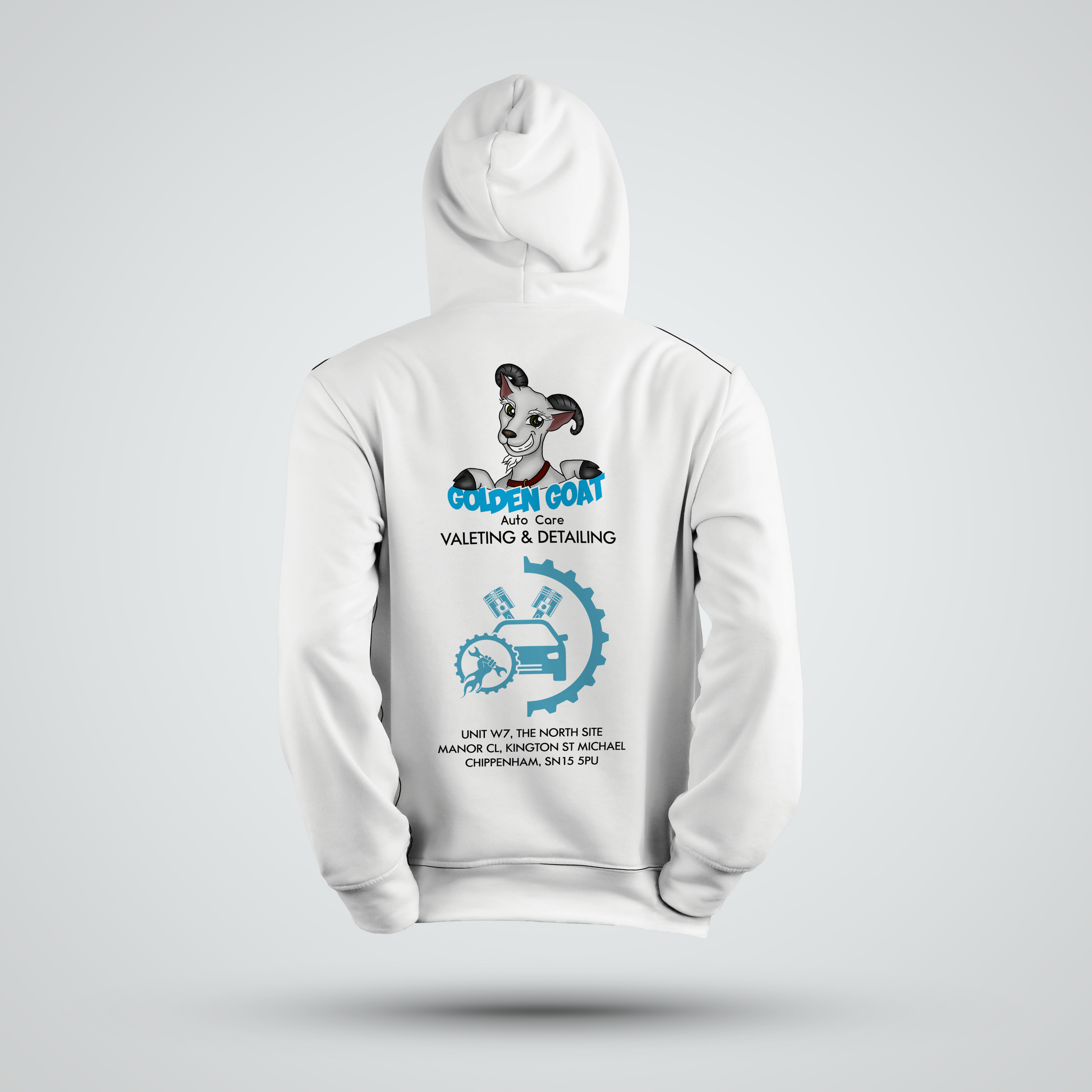 Golden Goat Auto Care Hoodie | Design 1 - Redline Graphics UK