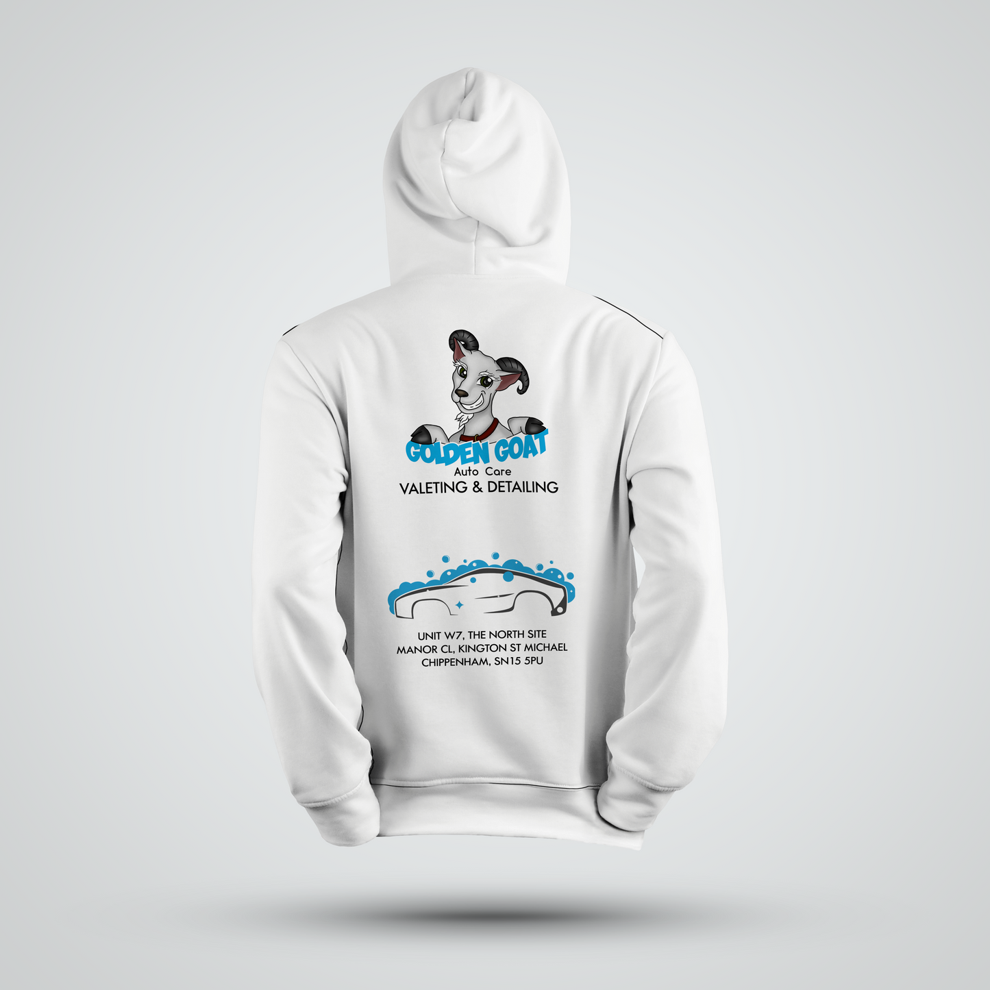 Golden Goat Auto Care Hoodie | Design 2 - Redline Graphics UK