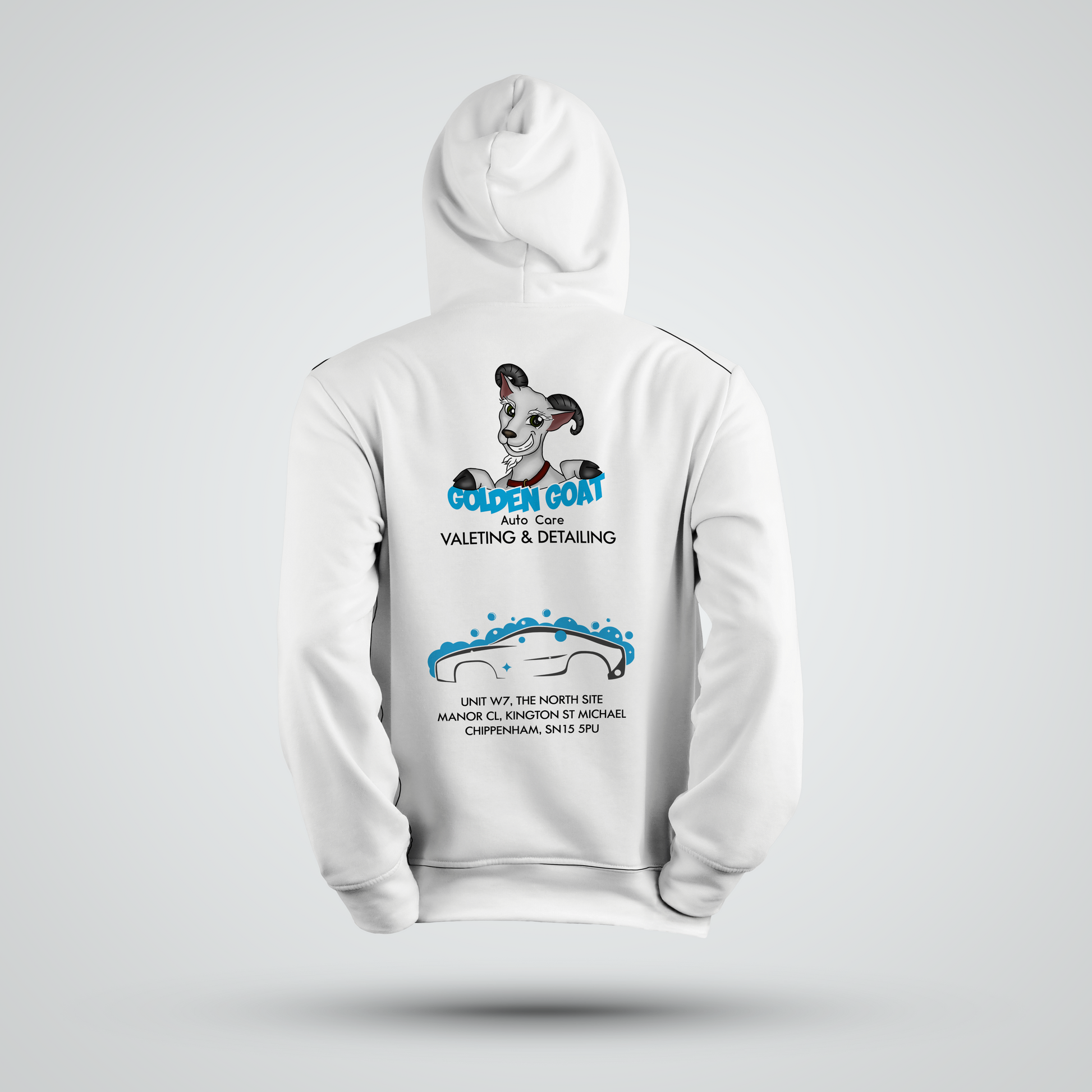 Golden Goat Auto Care Hoodie | Design 2 - Redline Graphics UK