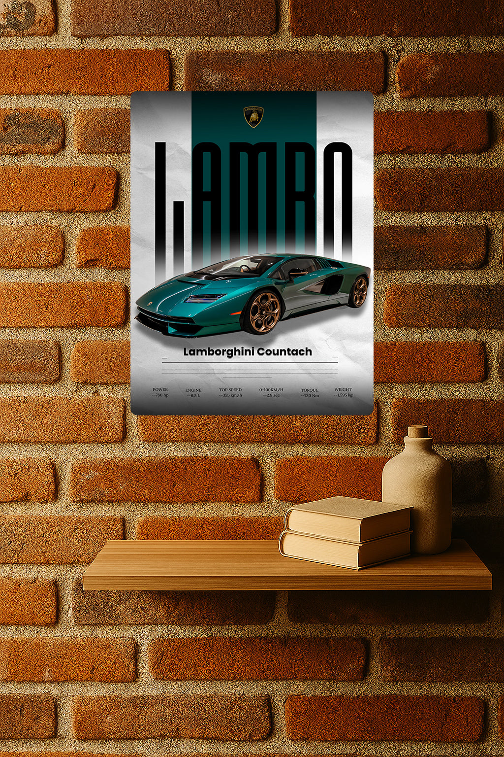 1974 Lamborghini Countach | Design 2 - Redline Graphics UK