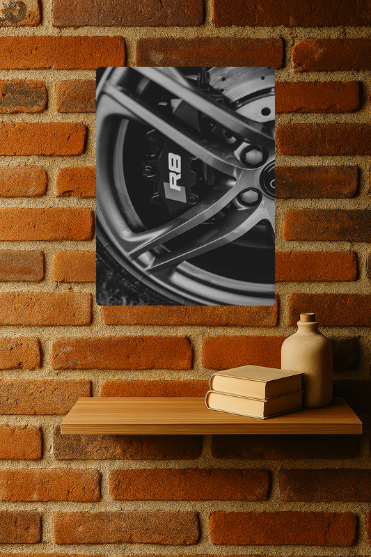 Audi R8 Calliper and Alloy - Redline Graphics UK