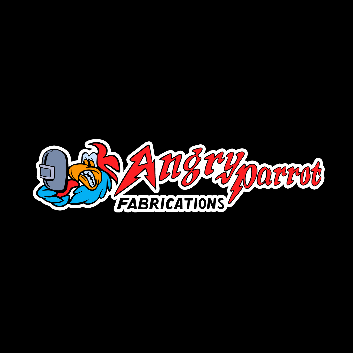 Angry Parrot Sticker (Design 3) - Redline Graphics UK